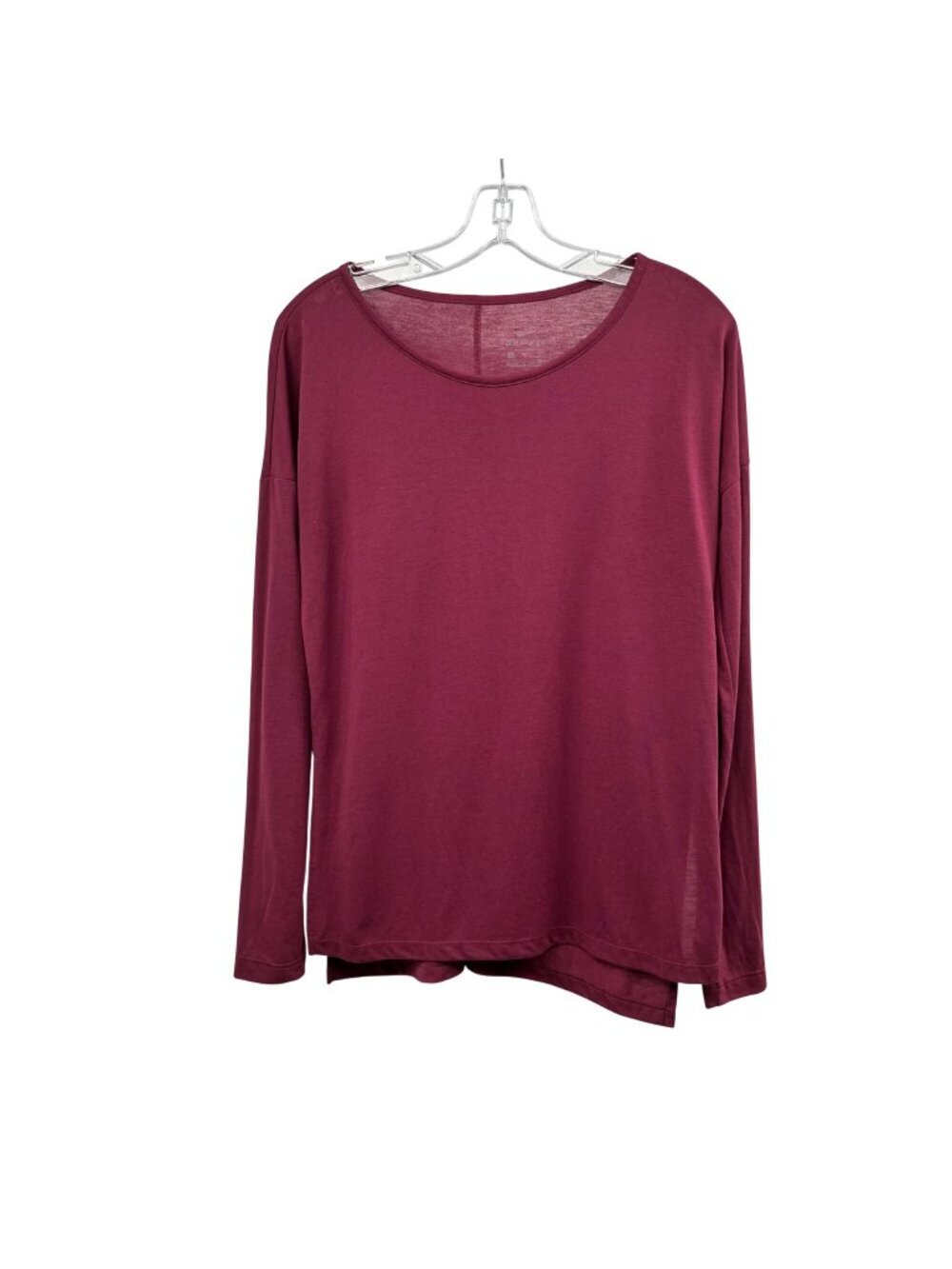 Nike Dri Fit Womens Long Sleeve Tee Plum Size Small